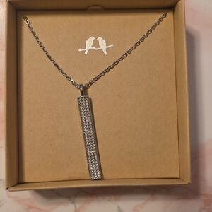 Chloe + Isabel Silver Bar Necklace